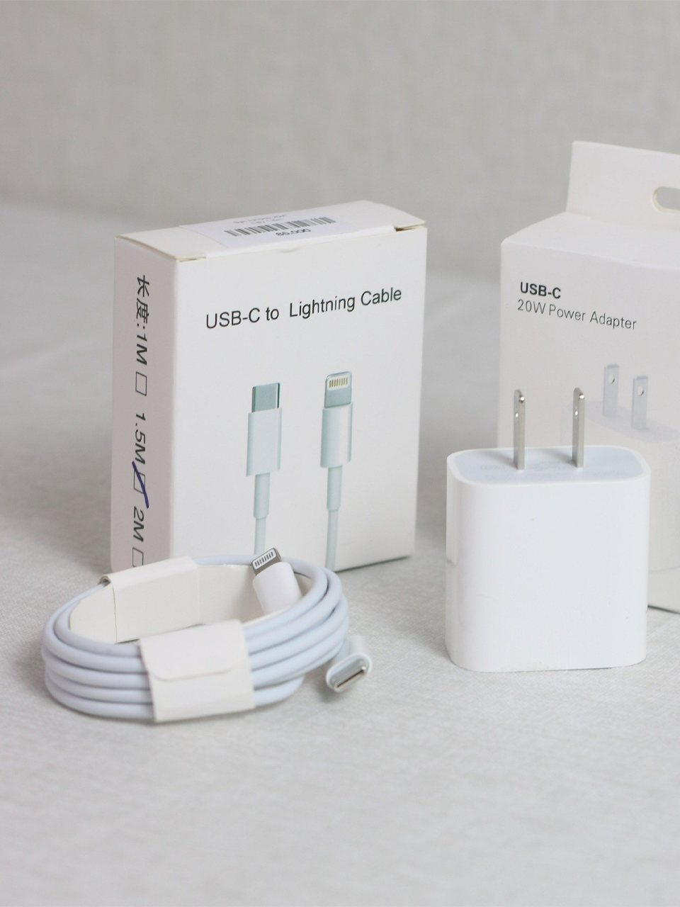 SẠC NHANH Apple 20W + Cáp Type-C to Lightning